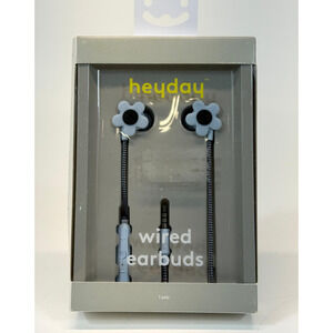Wired Earbuds - heyday™- Flower -3.5mm Jack, Built-In Microphone, Silicone Cush